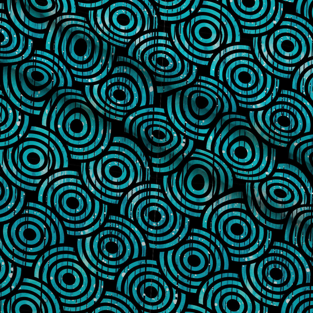 Dripping Turquoise Liquid Pattern 15 Fleece Fabric — fleece fabric folded close-up preview (mv-fleece-v1:lying)
