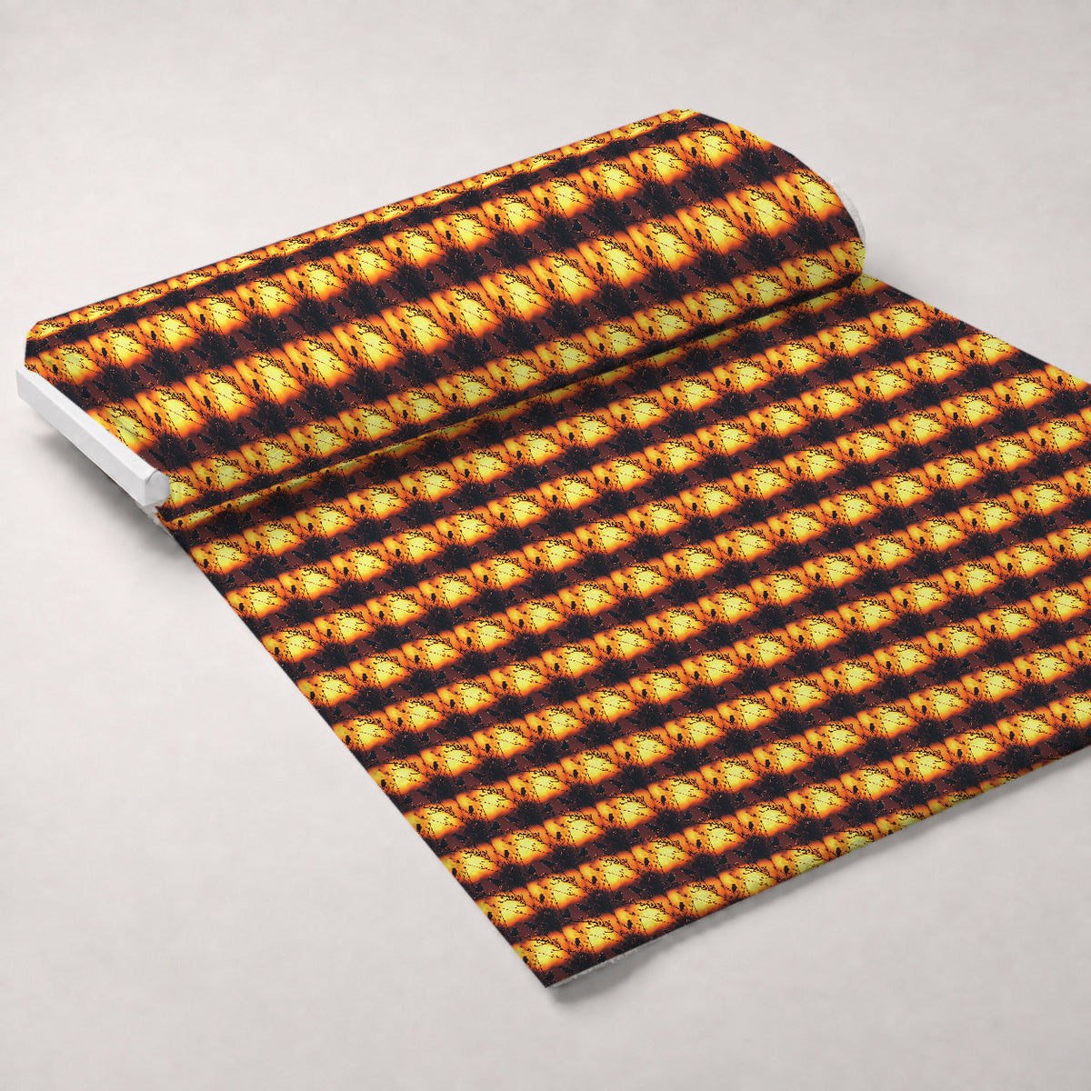 Dusk Silhouettes Pattern 7 Fleece Fabric — fleece fabric unrolled bolt preview (mv-fleece-v1:bolt)