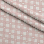 Dusty Blue Hearts Pattern 6 Fleece Fabric — fleece fabric folded close-up preview (mv-fleece-v1:lying)