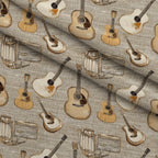 Dusty Trail Pattern 41 Fleece Fabric — fleece fabric folded close-up preview (mv-fleece-v1:lying)