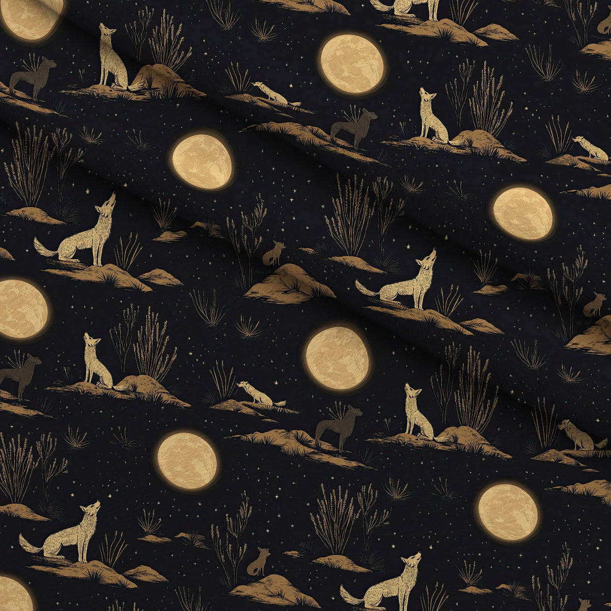 Dusty Trail Pattern 45 Fleece Fabric — fleece fabric folded close-up preview (mv-fleece-v1:lying)