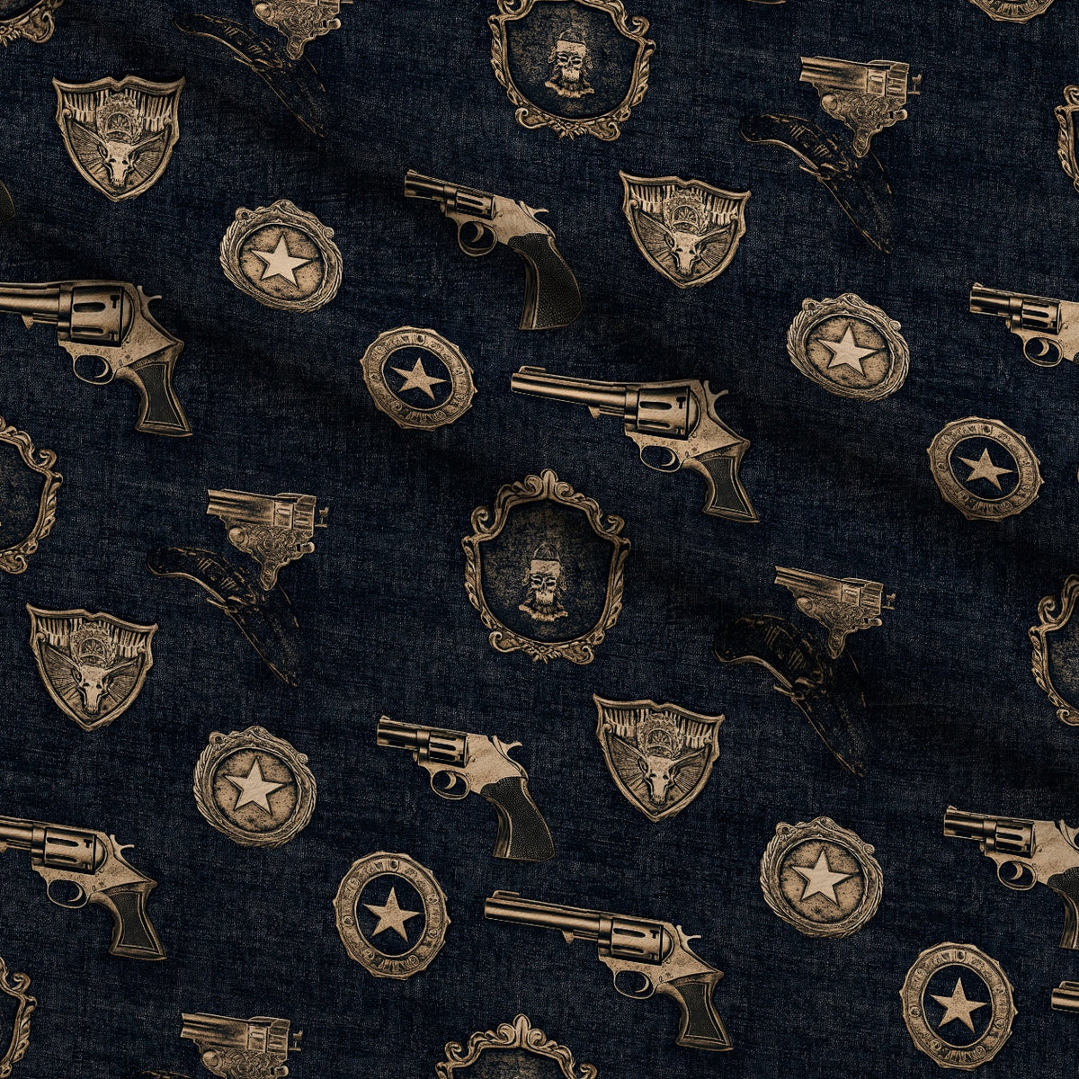 Dusty Trail Pattern 7 Fleece Fabric — fleece fabric folded close-up preview (mv-fleece-v1:lying)