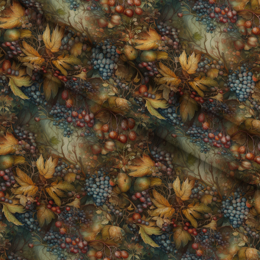 Enchanted Woodland Pattern 6 Fleece Fabric — fleece fabric folded close-up preview (mv-fleece-v1:lying)