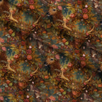 Enchanted Woodland Pattern 7 Fleece Fabric — fleece fabric folded close-up preview (mv-fleece-v1:lying)