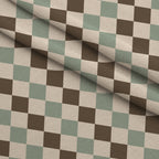 Espresso Lettering Pattern 1 Fleece Fabric — fleece fabric folded close-up preview (mv-fleece-v1:lying)