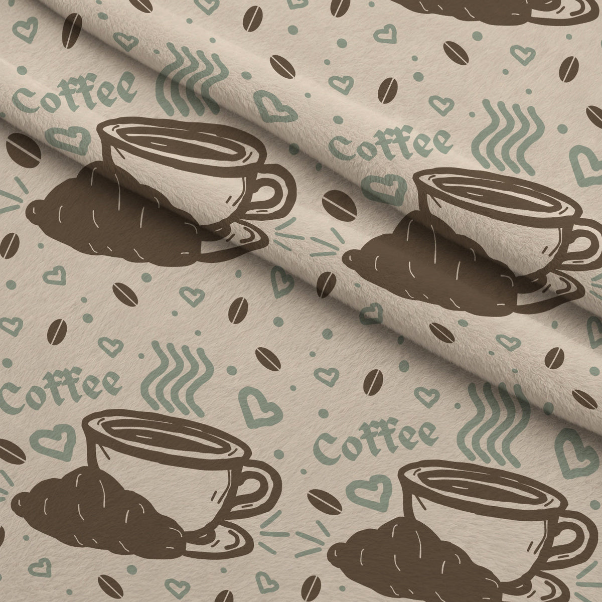 Espresso Lettering Pattern 12 Fleece Fabric — fleece fabric folded close-up preview (mv-fleece-v1:lying)