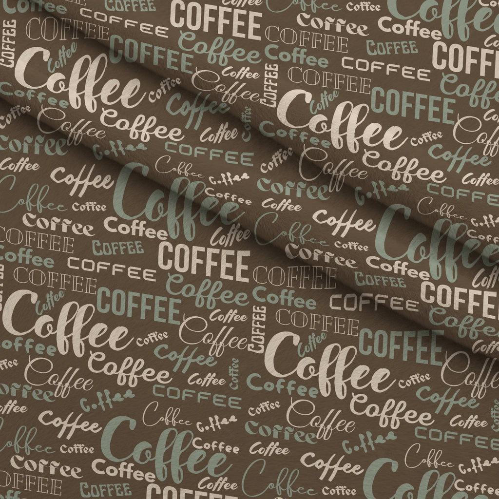 Espresso Lettering Pattern 14 Fleece Fabric — fleece fabric folded close-up preview (mv-fleece-v1:lying)