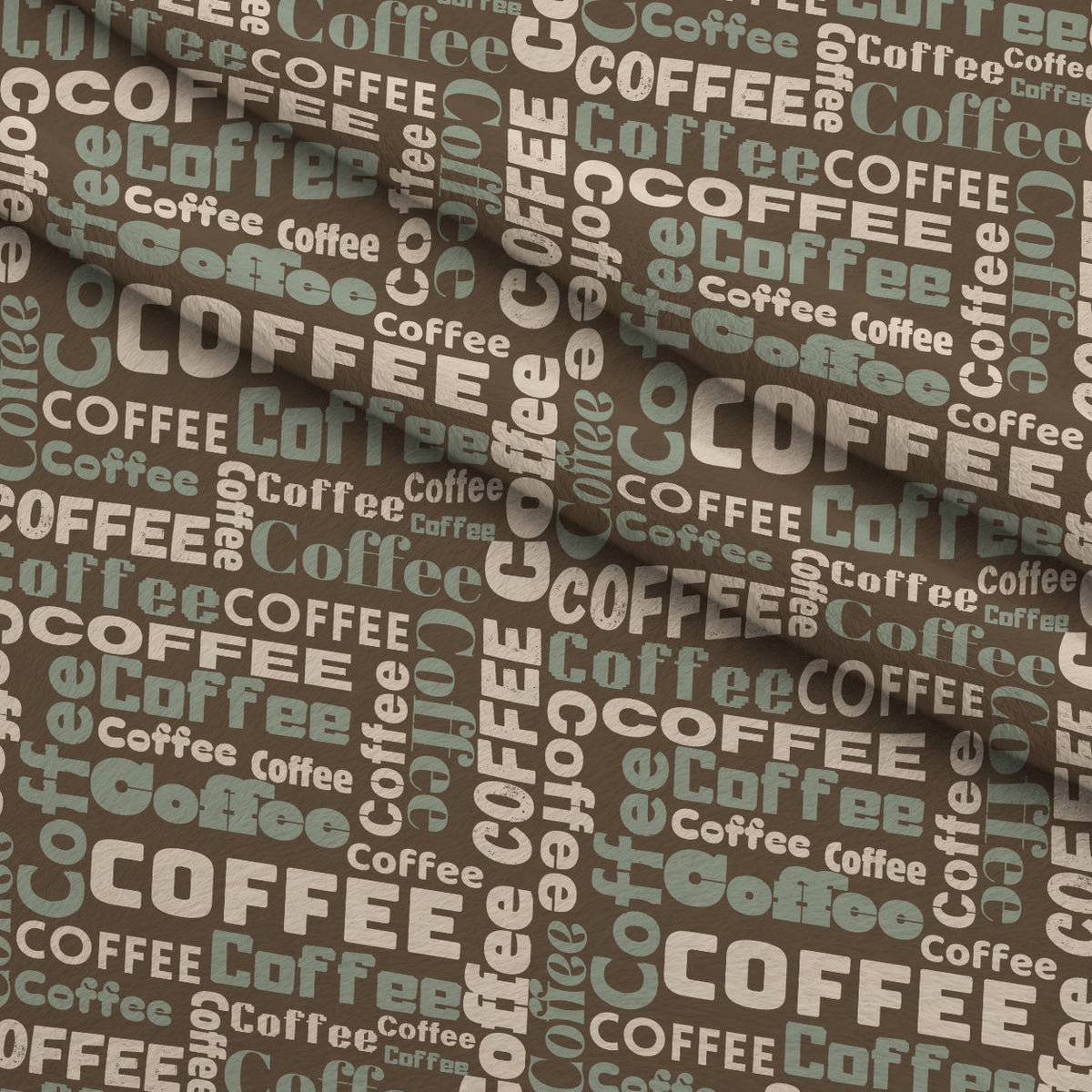 Espresso Lettering Pattern 15 Fleece Fabric — fleece fabric folded close-up preview (mv-fleece-v1:lying)