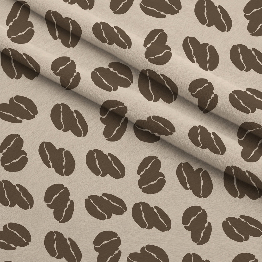 Espresso Lettering Pattern 16 Fleece Fabric — fleece fabric folded close-up preview (mv-fleece-v1:lying)