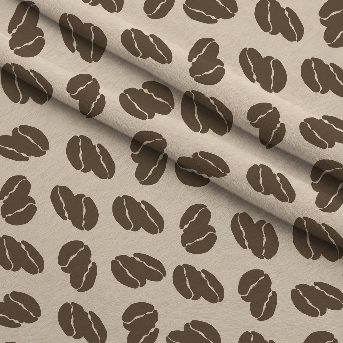 Espresso Lettering Pattern 16 Fleece Fabric — fleece fabric folded close-up preview (mv-fleece-v1:lying)
