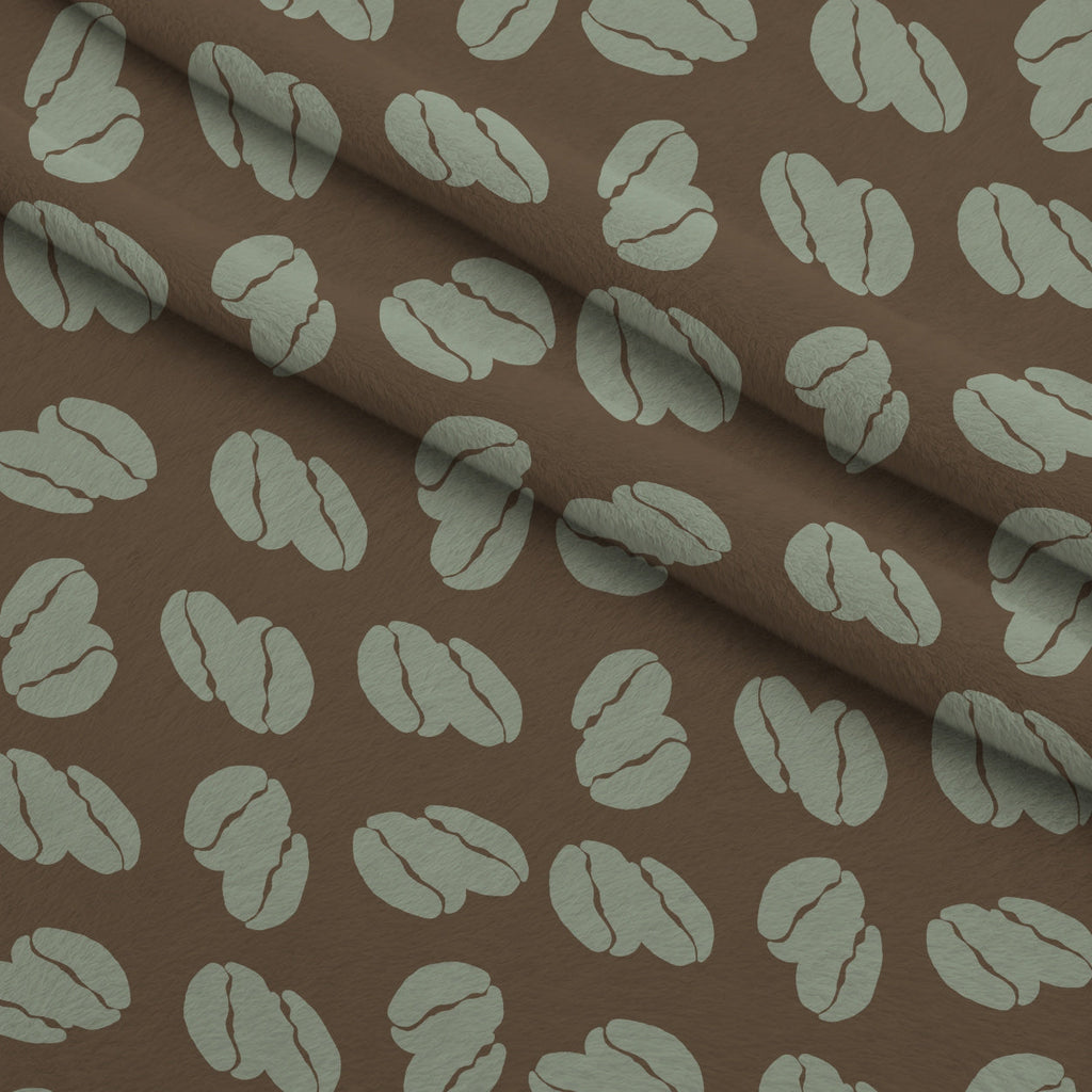 Espresso Lettering Pattern 17 Fleece Fabric — fleece fabric folded close-up preview (mv-fleece-v1:lying)