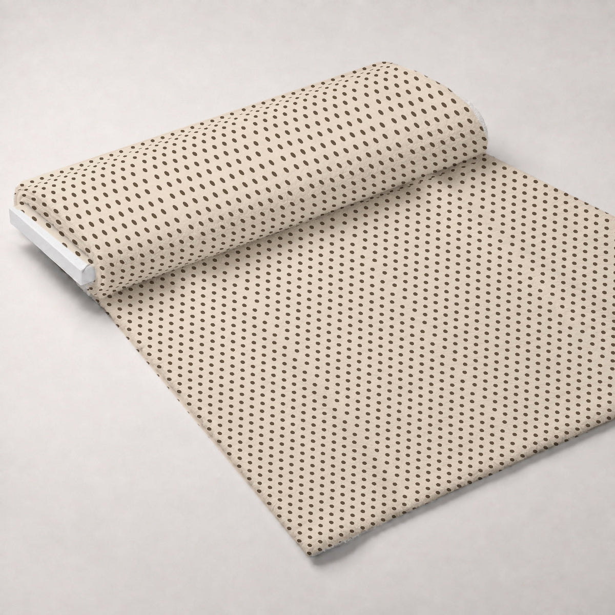Espresso Lettering Pattern 2 Fleece Fabric — fleece fabric unrolled bolt preview (mv-fleece-v1:bolt)