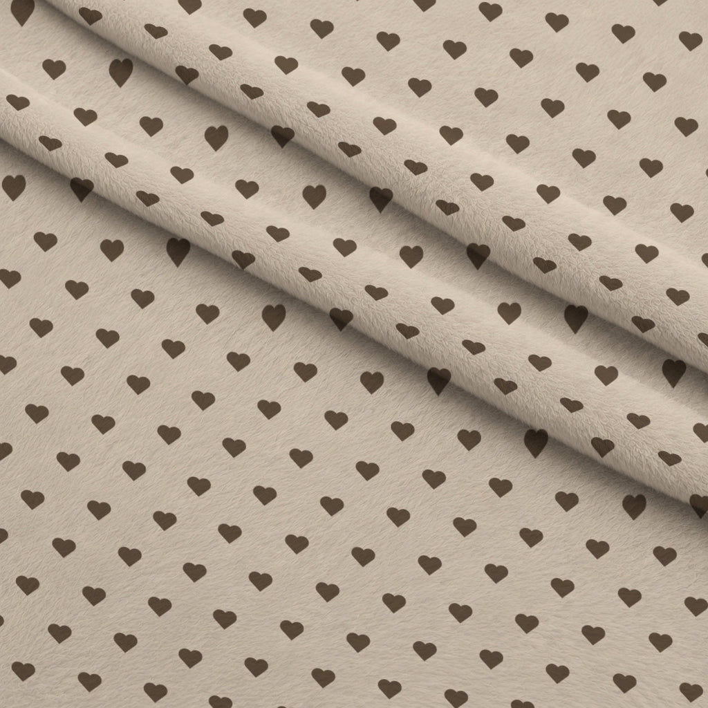 Espresso Lettering Pattern 4 Fleece Fabric — fleece fabric folded close-up preview (mv-fleece-v1:lying)