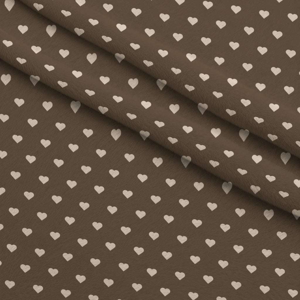 Espresso Lettering Pattern 5 Fleece Fabric — fleece fabric folded close-up preview (mv-fleece-v1:lying)