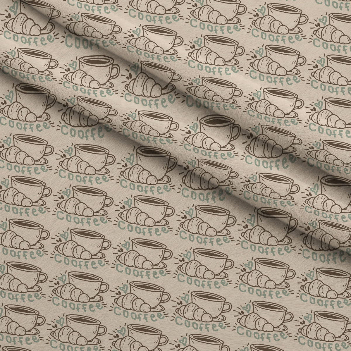 Espresso Lettering Pattern 7 Fleece Fabric — fleece fabric folded close-up preview (mv-fleece-v1:lying)