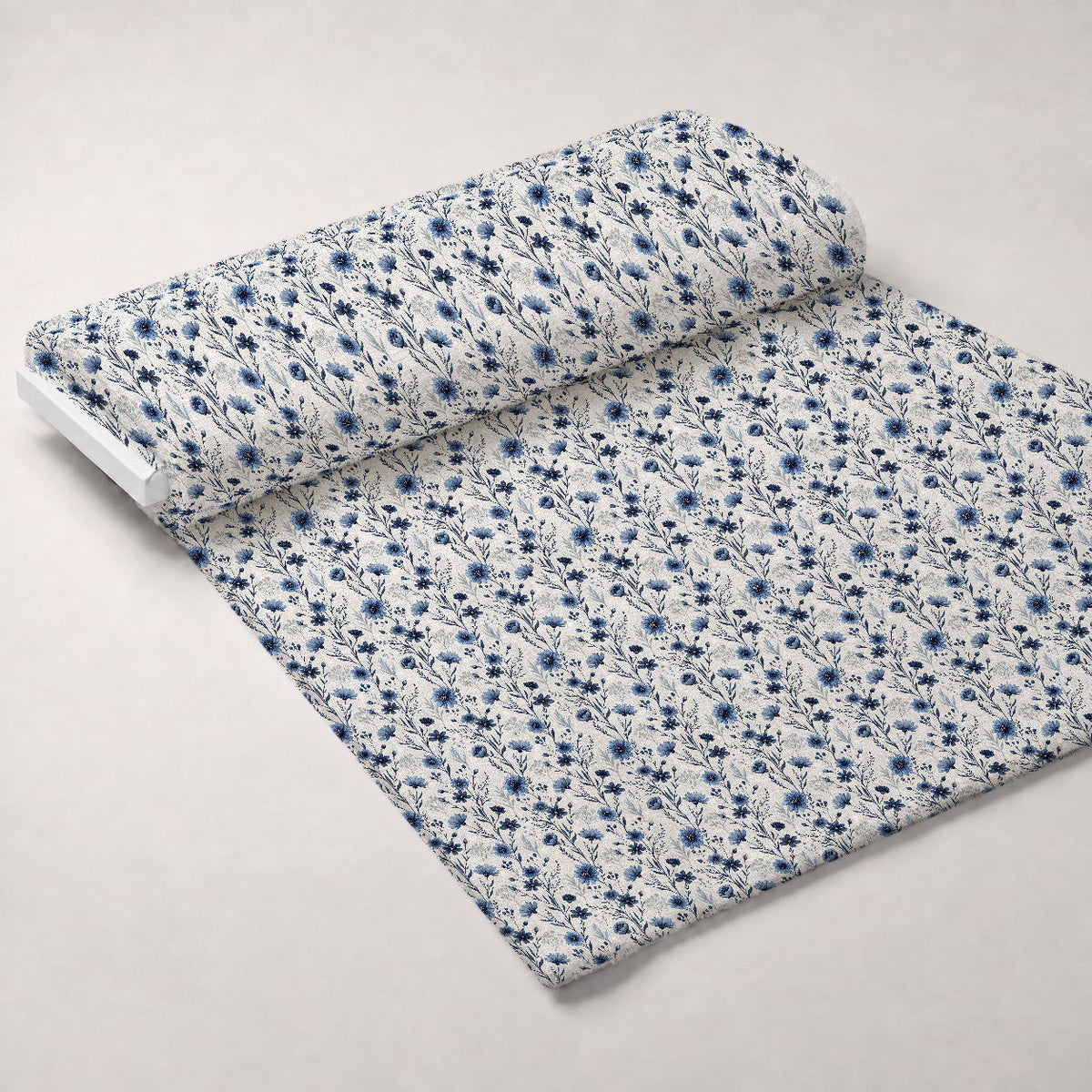 Etched Garden Toile Pattern 3 Fleece Fabric — fleece fabric unrolled bolt preview (mv-fleece-v1:bolt)