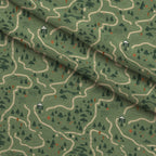 Evergreen Campfire Nights Pattern 1 Fleece Fabric — fleece fabric folded close-up preview (mv-fleece-v1:lying)