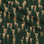 Evergreen Campfire Nights Pattern 10 Fleece Fabric — fleece fabric folded close-up preview (mv-fleece-v1:lying)