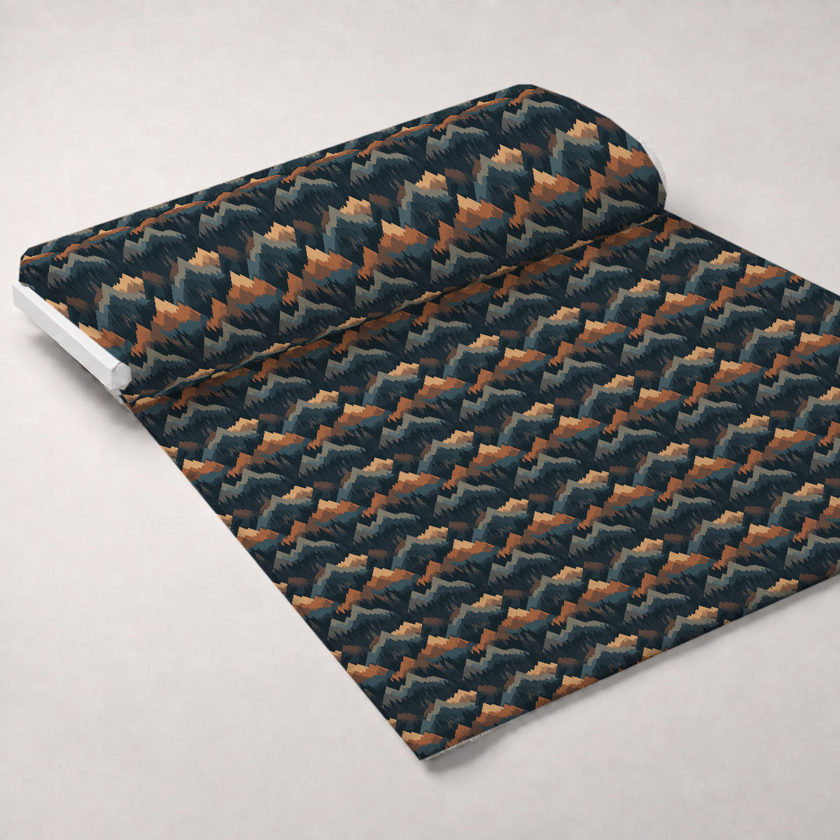 Evergreen Campfire Nights Pattern 9 Fleece Fabric — fleece fabric unrolled bolt preview (mv-fleece-v1:bolt)