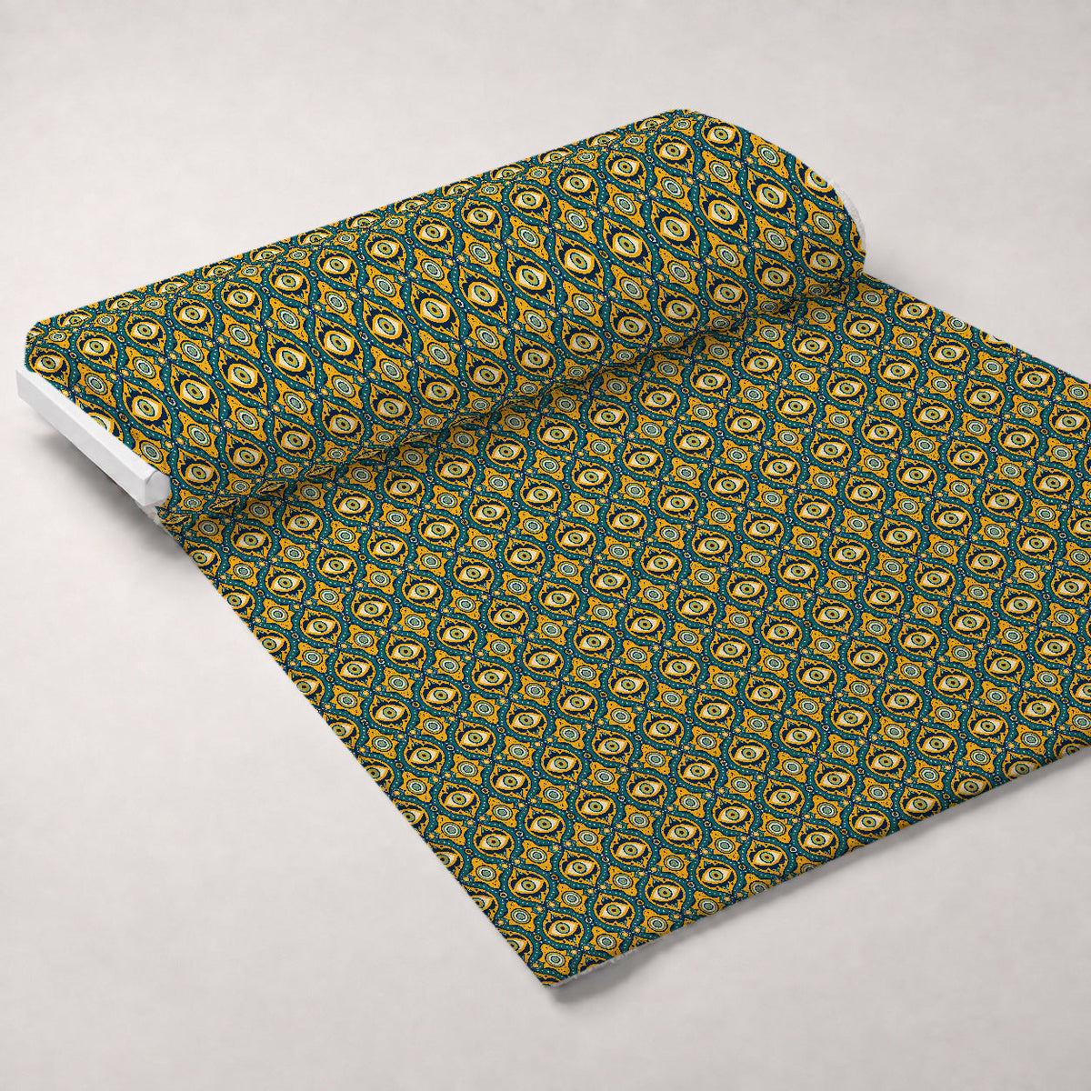 Evil Eye Pattern 2 Fleece Fabric — fleece fabric unrolled bolt preview (mv-fleece-v1:bolt)