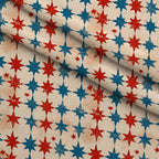 Faded Americana Pattern 16 Fleece Fabric — fleece fabric folded close-up preview (mv-fleece-v1:lying)