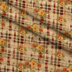 Faded Farmhouse Blooms Pattern 13 Fleece Fabric — fleece fabric folded close-up preview (mv-fleece-v1:lying)