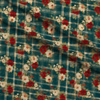 Faded Farmhouse Blooms Pattern 4 Fleece Fabric — fleece fabric folded close-up preview (mv-fleece-v1:lying)