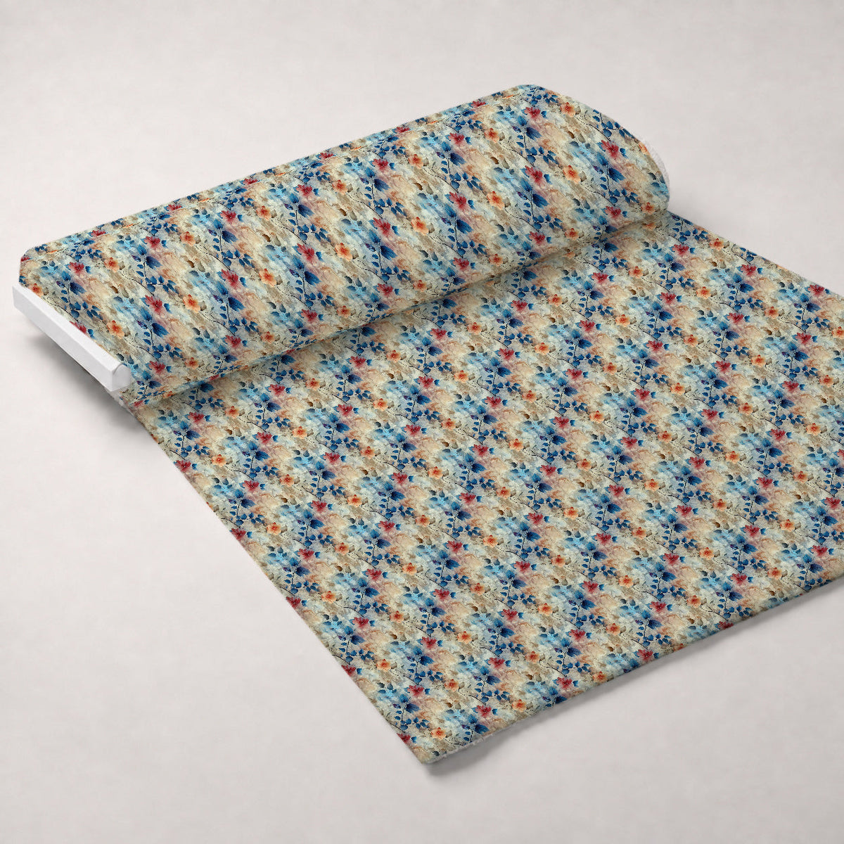 Faded Foliage Pattern 3 Fleece Fabric — fleece fabric unrolled bolt preview (mv-fleece-v1:bolt)