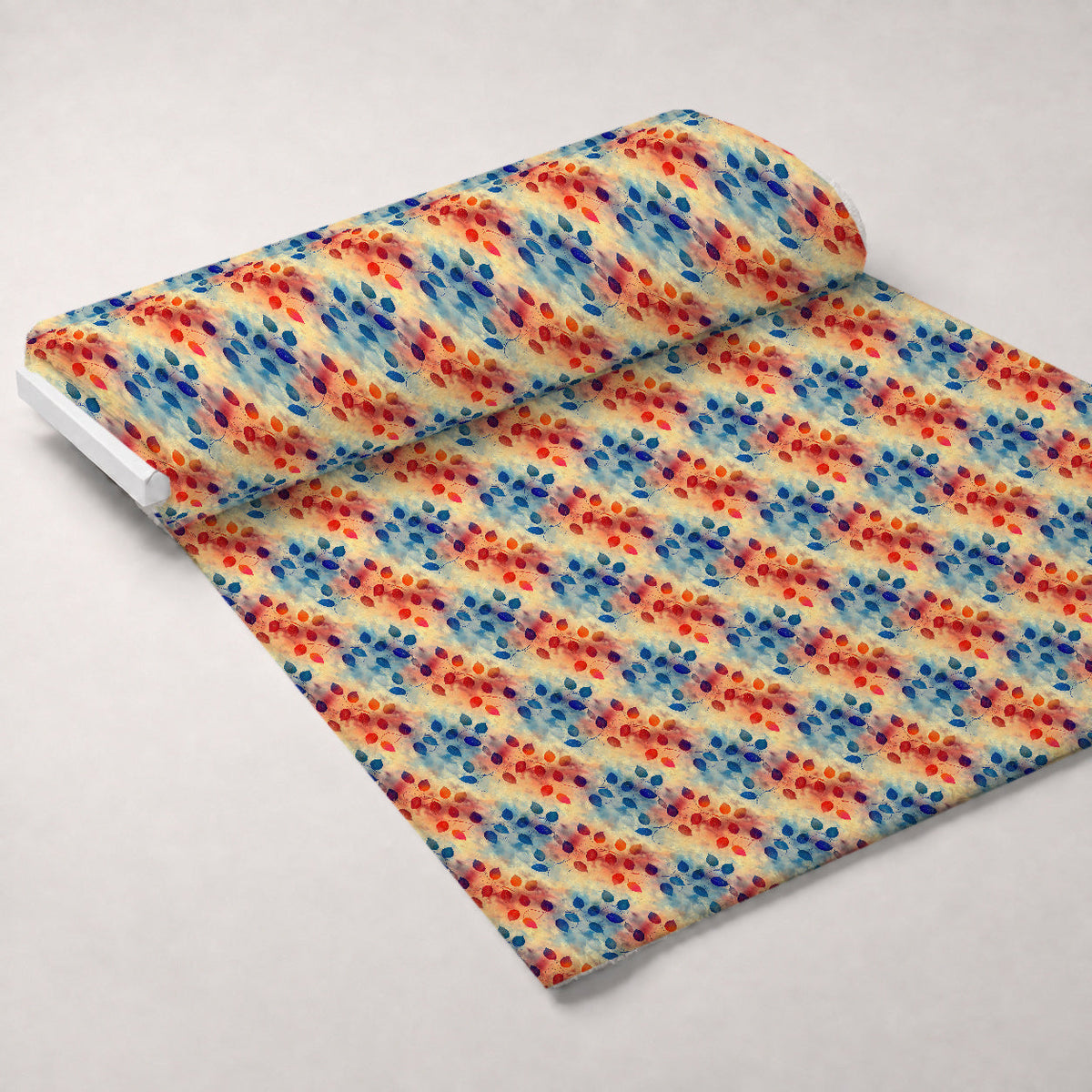 Faded Foliage Pattern 4 Fleece Fabric — fleece fabric unrolled bolt preview (mv-fleece-v1:bolt)