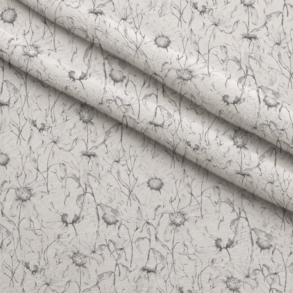 Faded Petals Pattern 5 Fleece Fabric — fleece fabric folded close-up preview (mv-fleece-v1:lying)