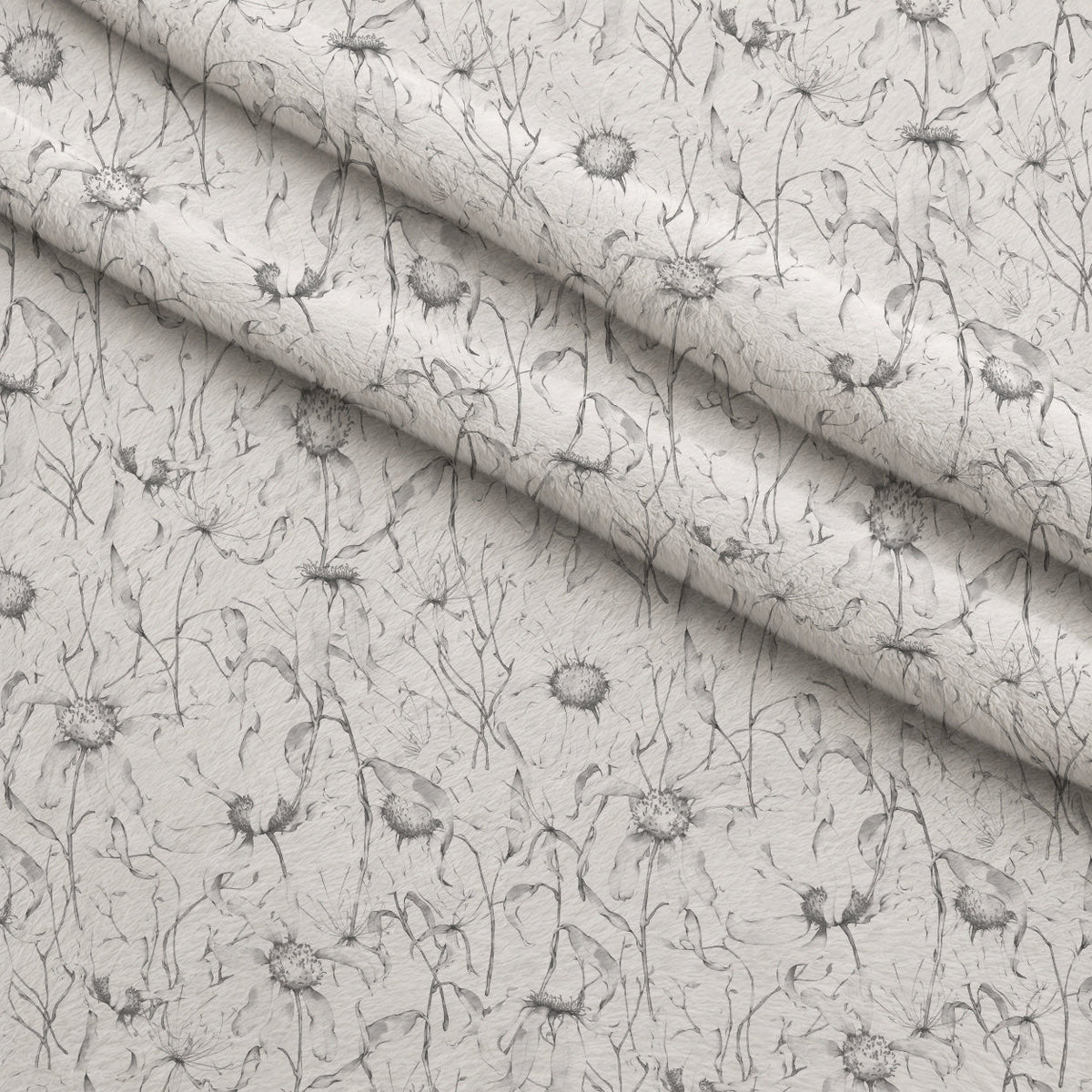 Faded Petals Pattern 5 Fleece Fabric — fleece fabric folded close-up preview (mv-fleece-v1:lying)