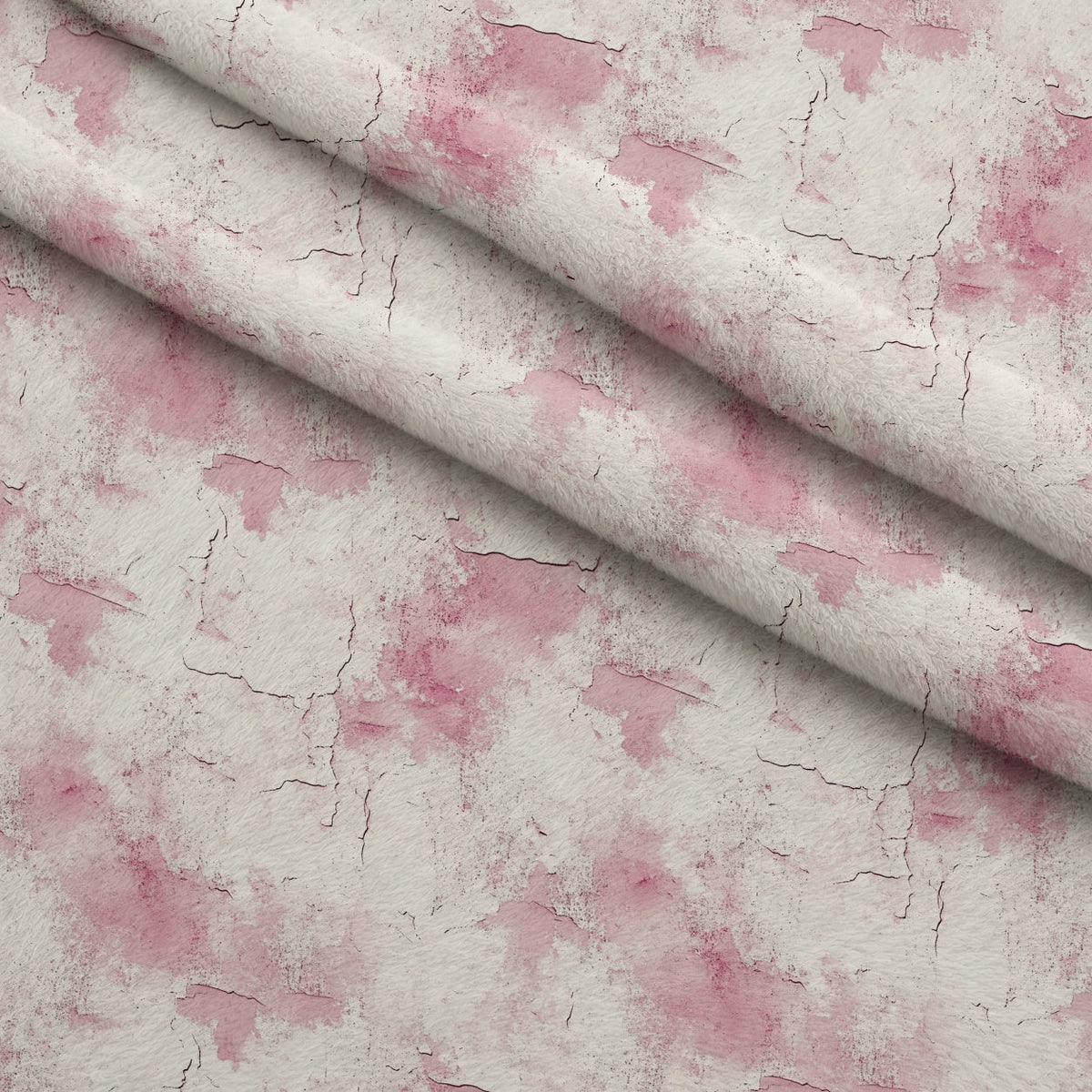 Faded Rose Pattern 11 Fleece Fabric — fleece fabric folded close-up preview (mv-fleece-v1:lying)