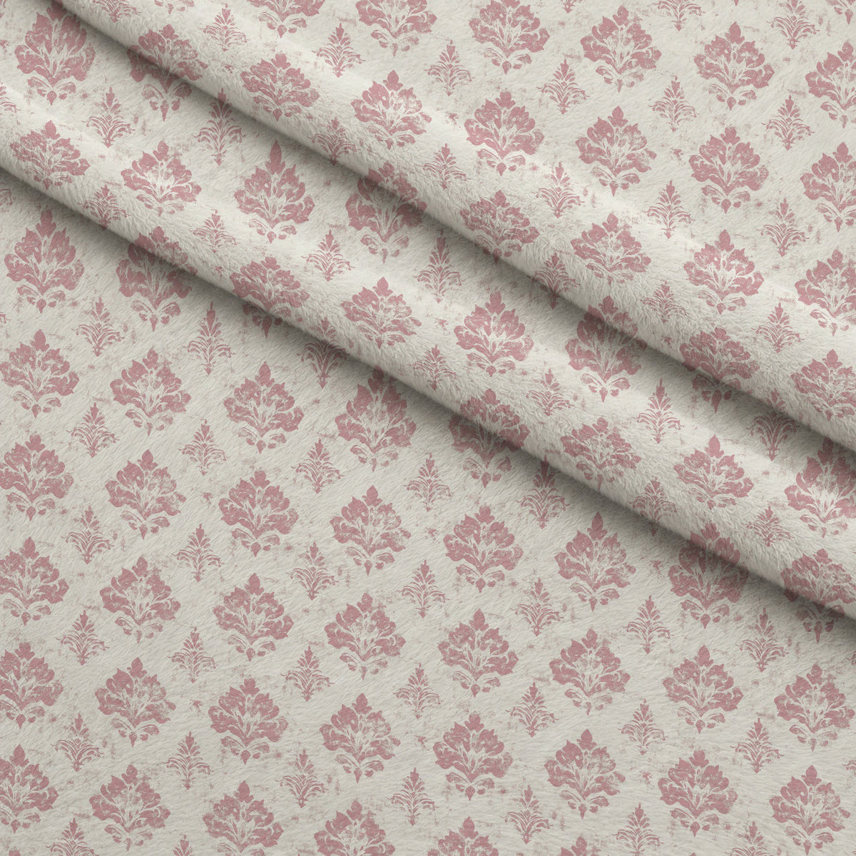 Faded Rose Pattern 12 Fleece Fabric — fleece fabric folded close-up preview (mv-fleece-v1:lying)