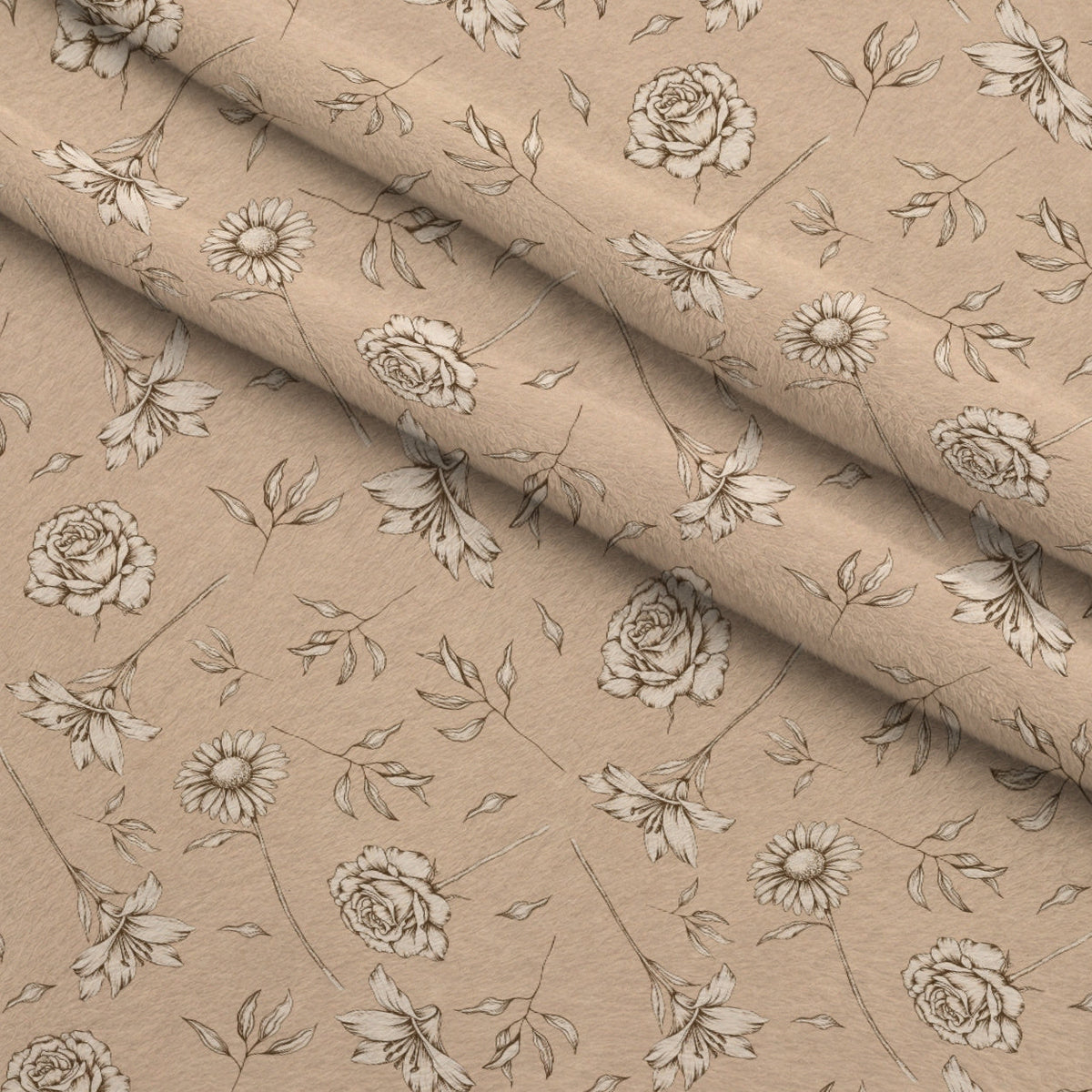 Faithful Blooms Pattern 7 Fleece Fabric — fleece fabric folded close-up preview (mv-fleece-v1:lying)