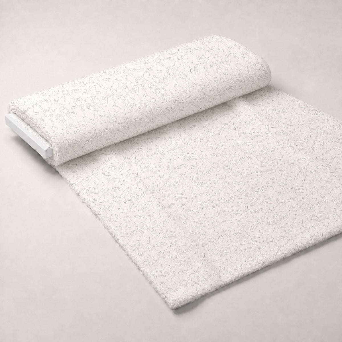 Faithful Blooms Pattern 9 Fleece Fabric — fleece fabric unrolled bolt preview (mv-fleece-v1:bolt)