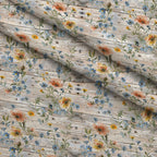 Farmhouse Blooms Pattern 1 Fleece Fabric — fleece fabric folded close-up preview (mv-fleece-v1:lying)