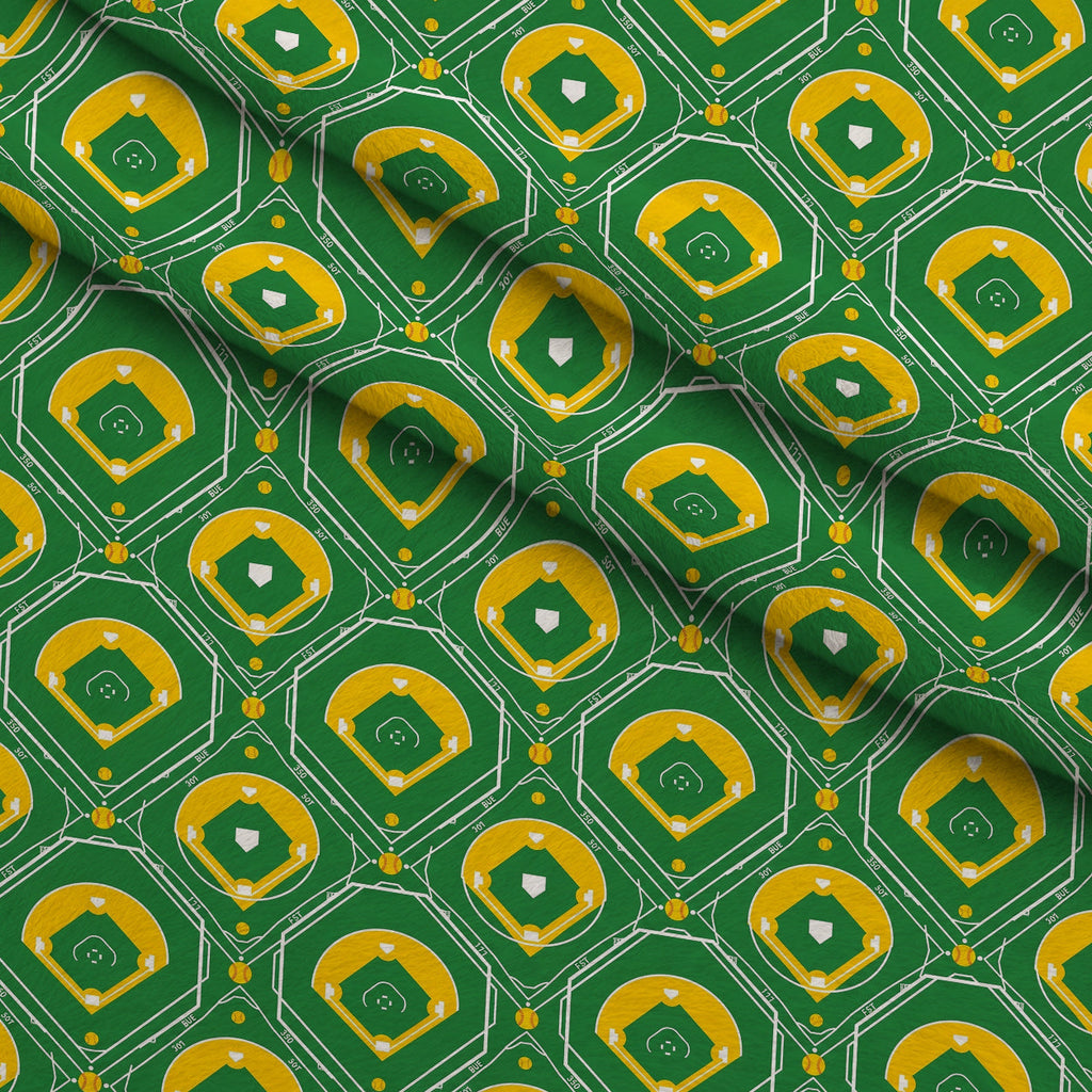 Fastpitch Fever Pattern 14 Fleece Fabric — fleece fabric folded close-up preview (mv-fleece-v1:lying)
