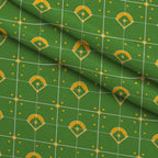 Fastpitch Fever Pattern 2 Fleece Fabric — fleece fabric folded close-up preview (mv-fleece-v1:lying)