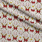 Fastpitch Fever Pattern 4 Fleece Fabric — fleece fabric folded close-up preview (mv-fleece-v1:lying)