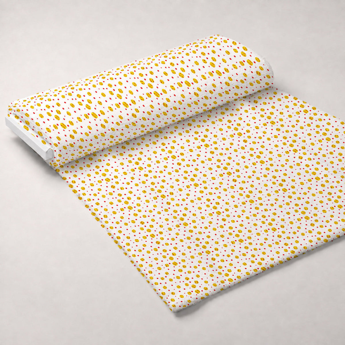 Fastpitch Fever Pattern 6 Fleece Fabric — fleece fabric unrolled bolt preview (mv-fleece-v1:bolt)