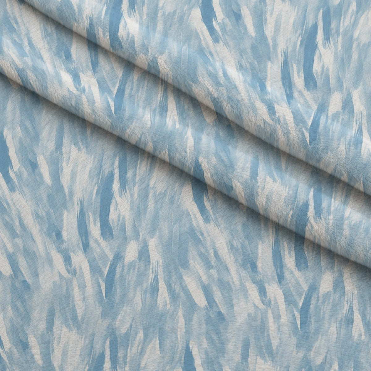 Feathered Mist Pattern 66 Fleece Fabric — fleece fabric folded close-up preview (mv-fleece-v1:lying)