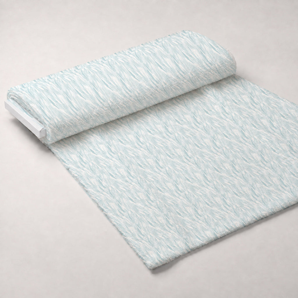 Feathered Mist Pattern 71 Fleece Fabric — fleece fabric unrolled bolt preview (mv-fleece-v1:bolt)
