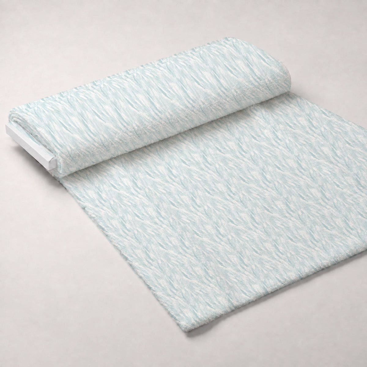 Feathered Mist Pattern 71 Fleece Fabric — fleece fabric unrolled bolt preview (mv-fleece-v1:bolt)