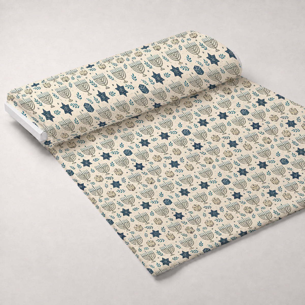 Festival of Lights Pattern 13 Fleece Fabric — fleece fabric unrolled bolt preview (mv-fleece-v1:bolt)