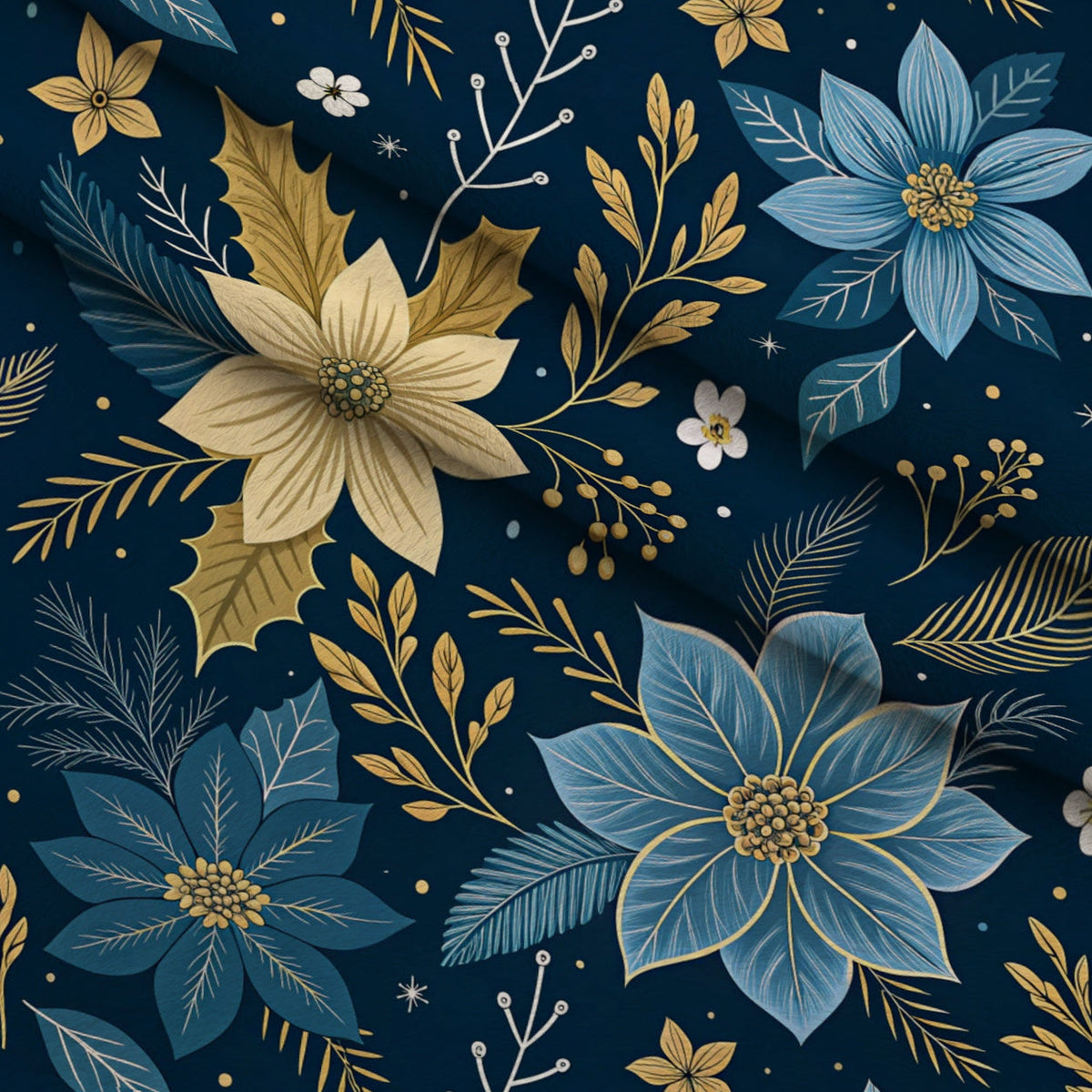 Festival of Lights Pattern 17 Fleece Fabric — fleece fabric folded close-up preview (mv-fleece-v1:lying)
