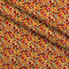 Fiery Foliage Pattern 3 Fleece Fabric — fleece fabric folded close-up preview (mv-fleece-v1:lying)