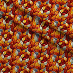 Fiery Foliage Pattern 5 Fleece Fabric — fleece fabric folded close-up preview (mv-fleece-v1:lying)