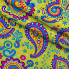 Fiesta Blooms Pattern 13 Fleece Fabric — fleece fabric folded close-up preview (mv-fleece-v1:lying)