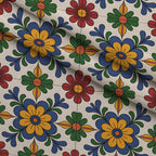 Fiesta Tiles Pattern 11 Fleece Fabric — fleece fabric folded close-up preview (mv-fleece-v1:lying)