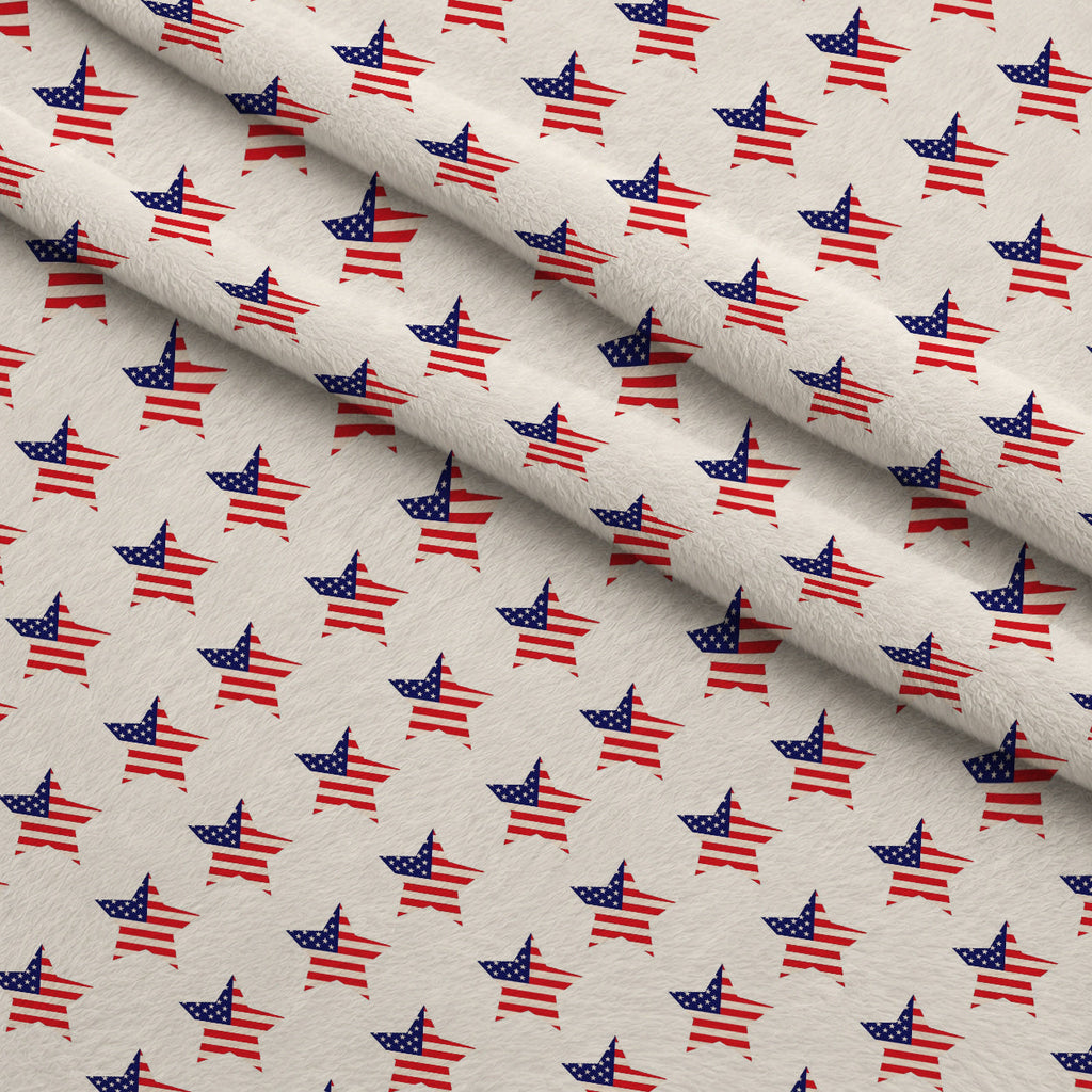 Firecracker Blooms Pattern 1 Fleece Fabric — fleece fabric folded close-up preview (mv-fleece-v1:lying)